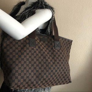 Authentic Signature Gucci Monogram Tote